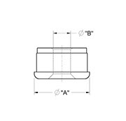 drawing of Plastic Threaded Insert 